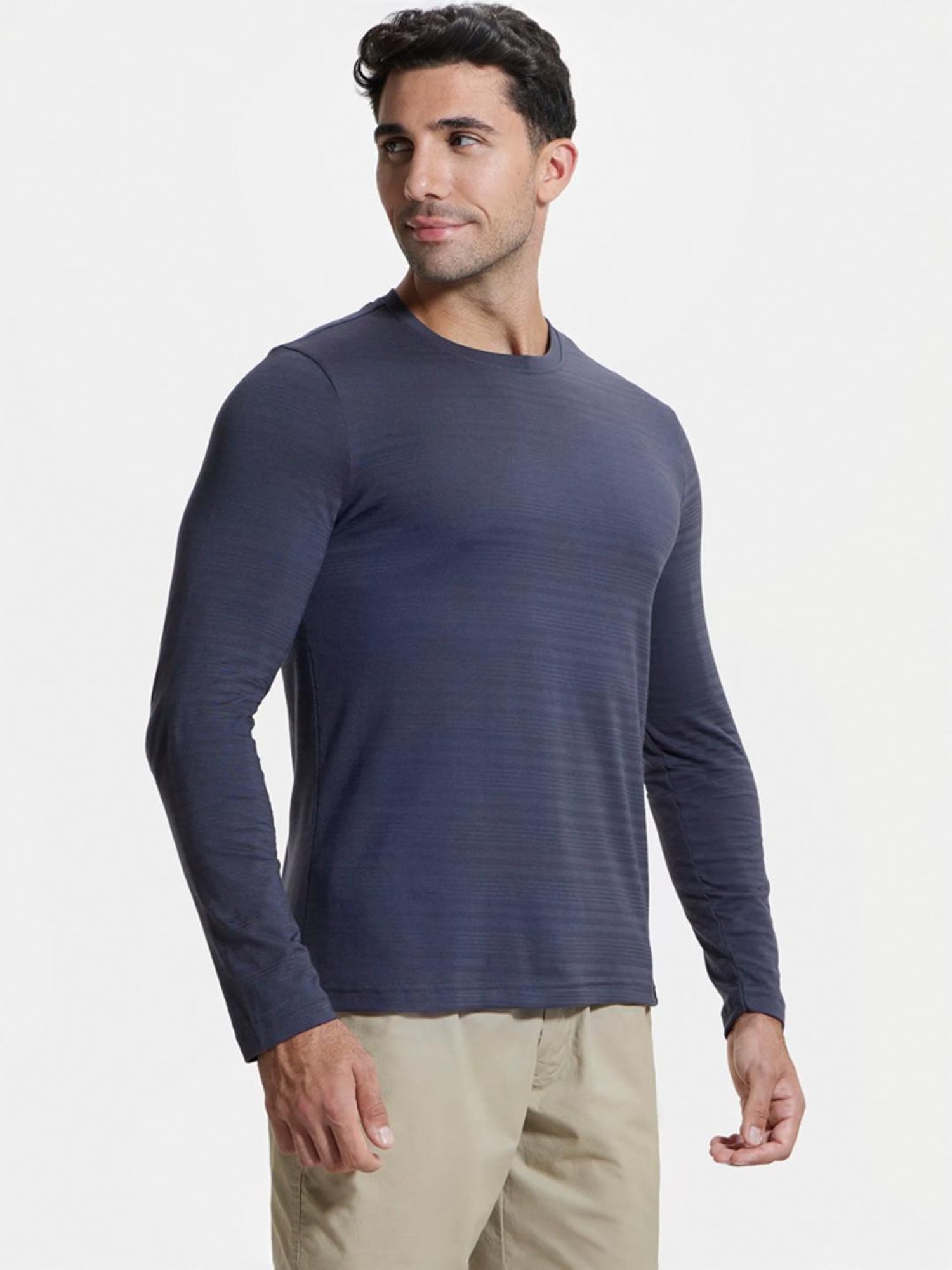 Jockey IM22 Men's Super Combed Supima Cotton Solid Round Neck Full Sleeve T-Shirt