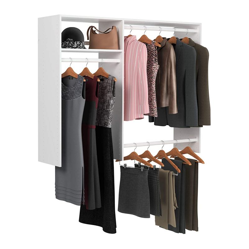 Honey-Can-Do 2-Tier Nesting Bamboo Shoe Rack