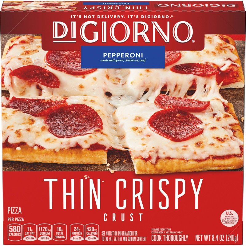 DiGiorno Thin Crispy Crust Pepperoni Frozen Pizza - 8.4oz