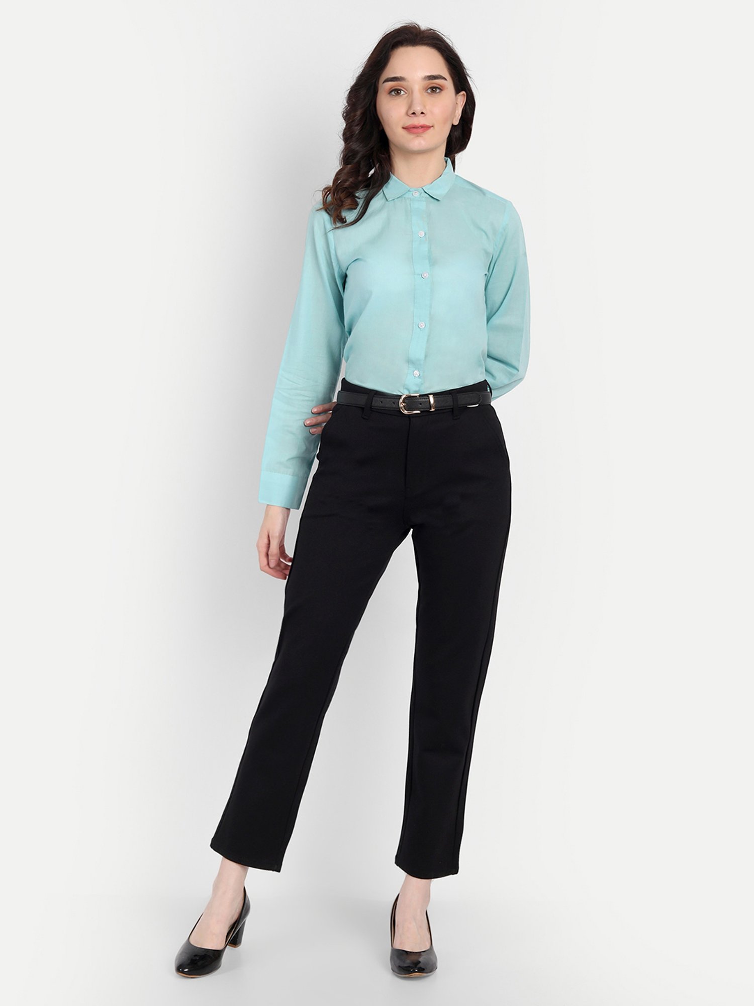 Broadstar Black High Rise Trousers