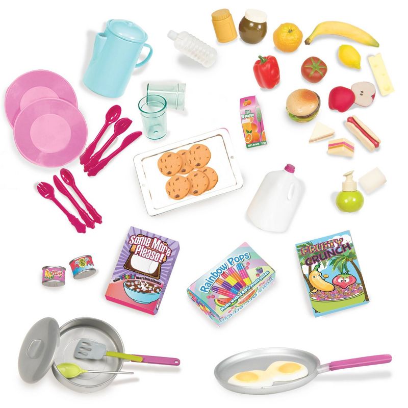 Our Generation 18" Doll with Cooking Set - Jenny & R.V. Seeing You Food Bundle