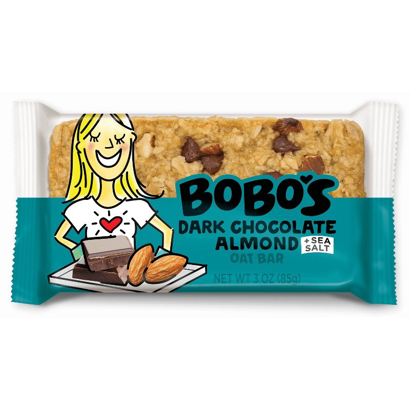 Bobo's Oat Bar Dark Chocolate Almond with Sea Salt - 3oz