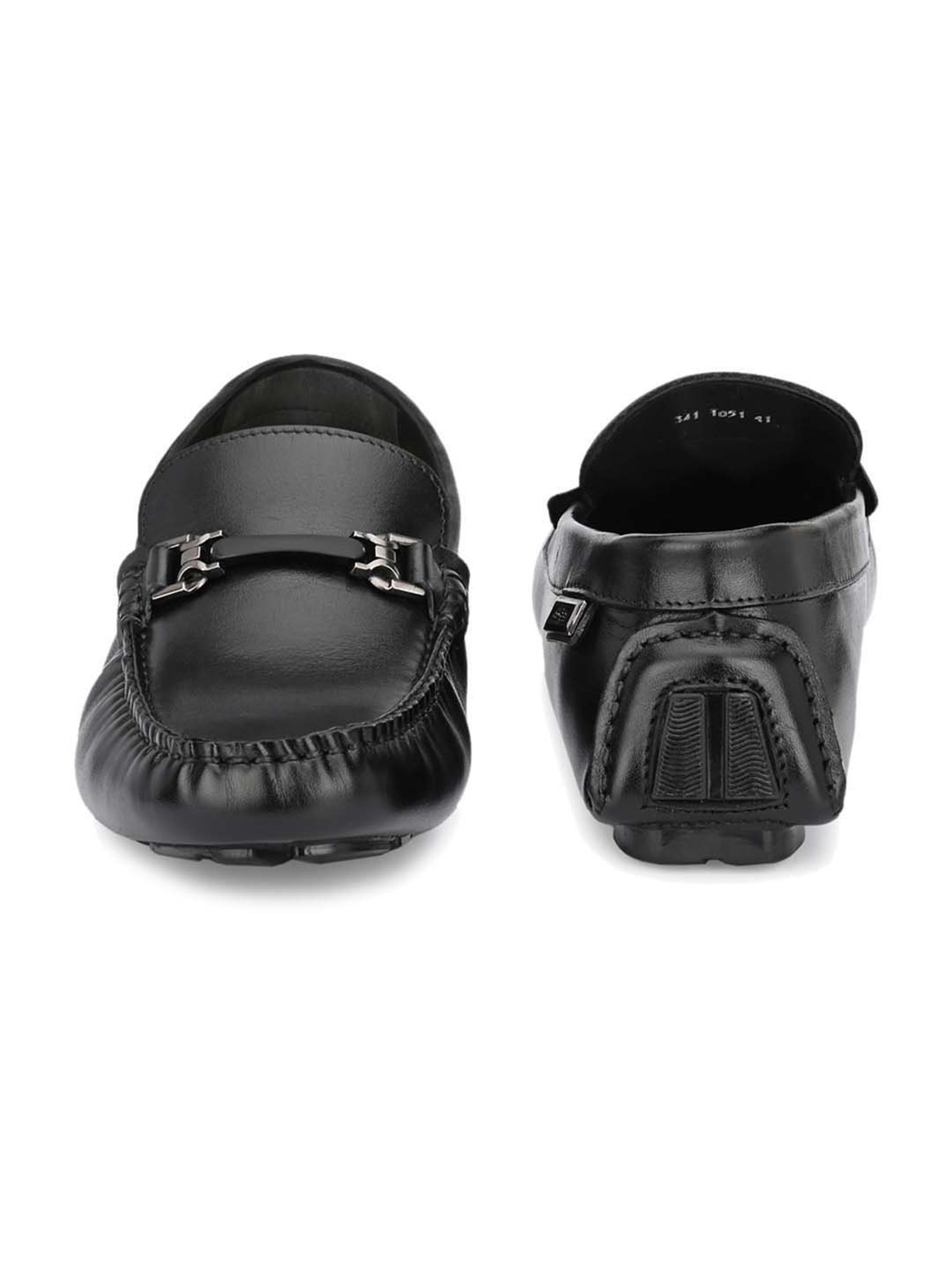 Hitz Men's Black Casual Loafers