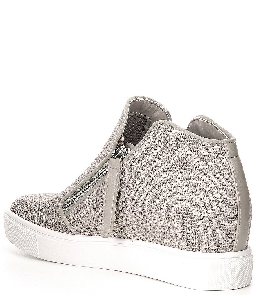 Donald Pliner Pelham Neoprene Mixed Leather Slip-On Wedge Sneakers