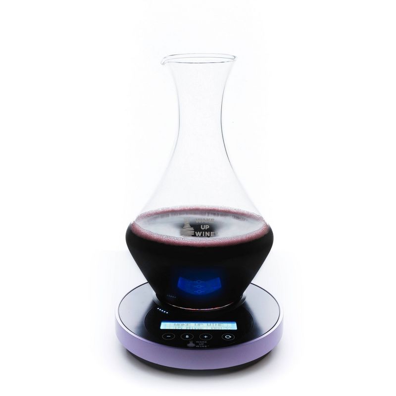 WAKE UP WINE Pro / 750ml Glass Decanter and Electronic Decanting Base