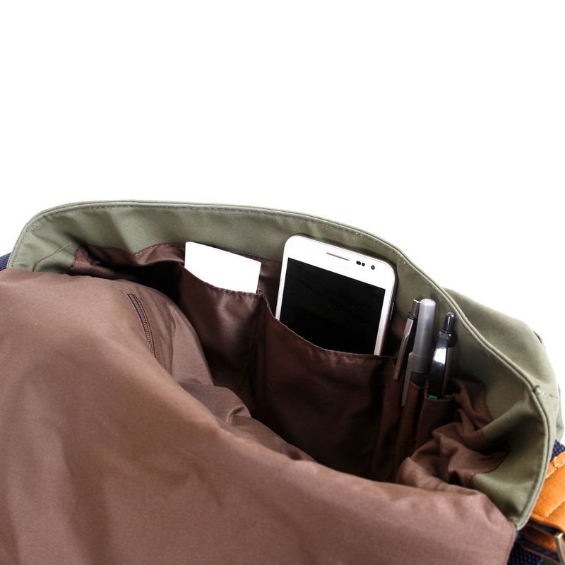 J World Sam Canvas Messenger Bag - Khaki