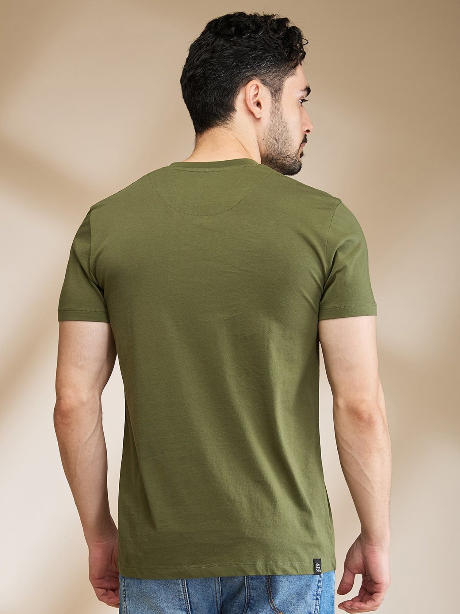 Being Human Dark Green Regular Fit T-Shirt