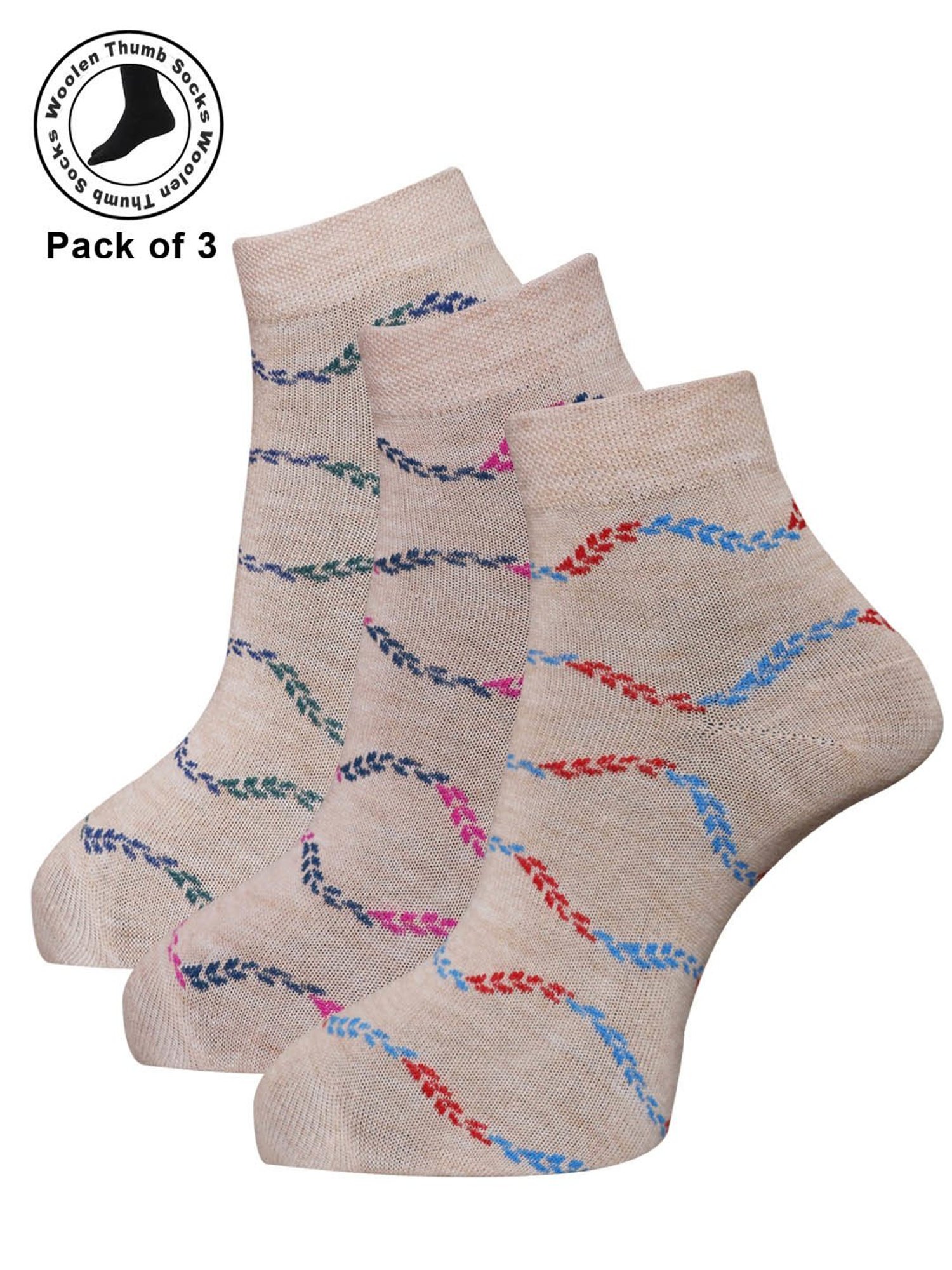 Dollar Assorted Socks - Pack of 3