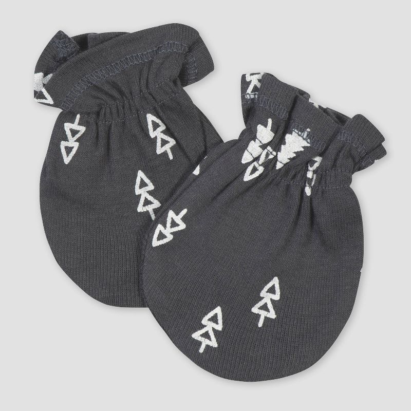 Luvable Friends Baby Cotton Scratch Mittens 4pk, Owl, One Size