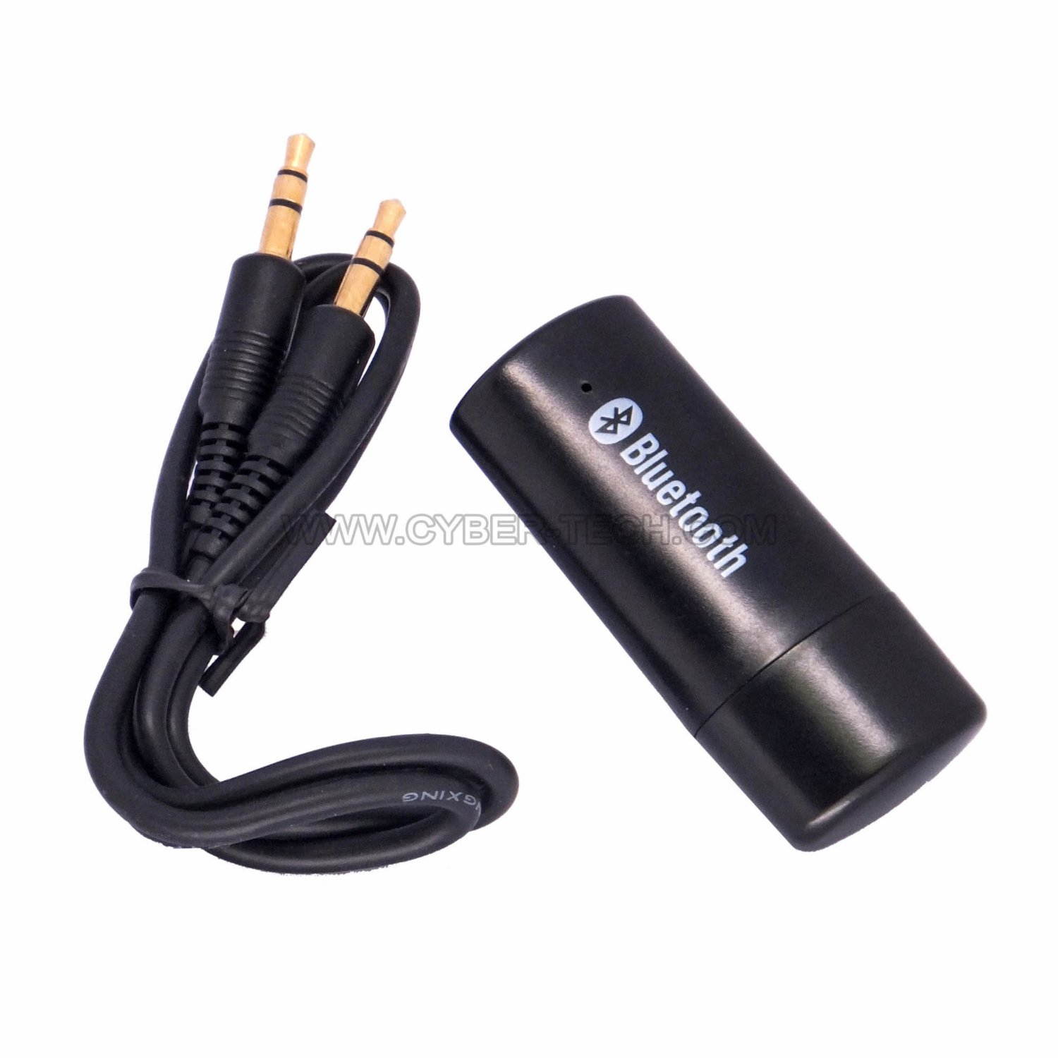 CyberTech BriteLink USB Bluetooth Speaker Adapter /Wireless Music Receiver with A2DP Technology, 3.5 mm Stereo Output for Home Audio Stereo, Car Aux In, Portable Speakers