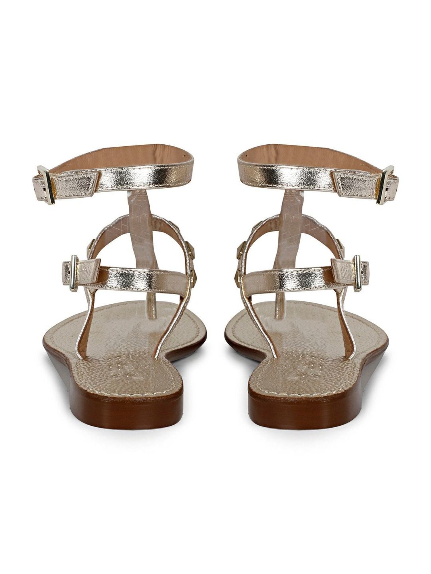 Saint G Women's Irene Silver Ankle Strap Sandals