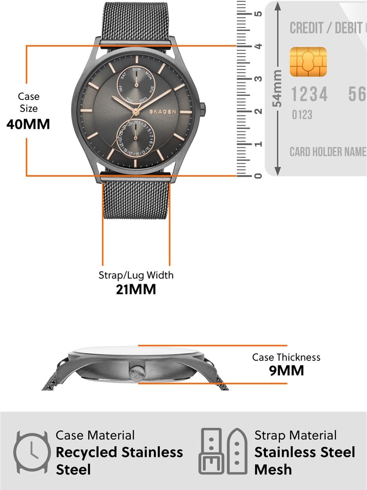 Skagen SKW6180 Holst Chronograph Analog Watch for Men