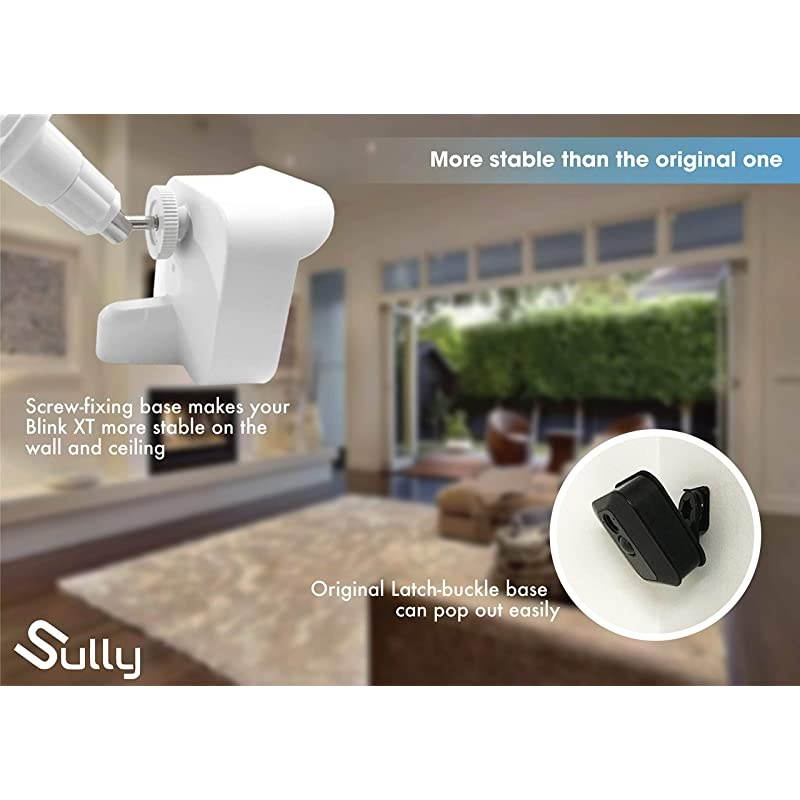 Hard Case for Blink XT 2 Camera wMount Bracket White 1 pcs Blink XT Covers wGlarereducing Hood Indoor Outdoor Blink Camera Cover Case Swivel Rotating Wall Mounting Housing Stand by