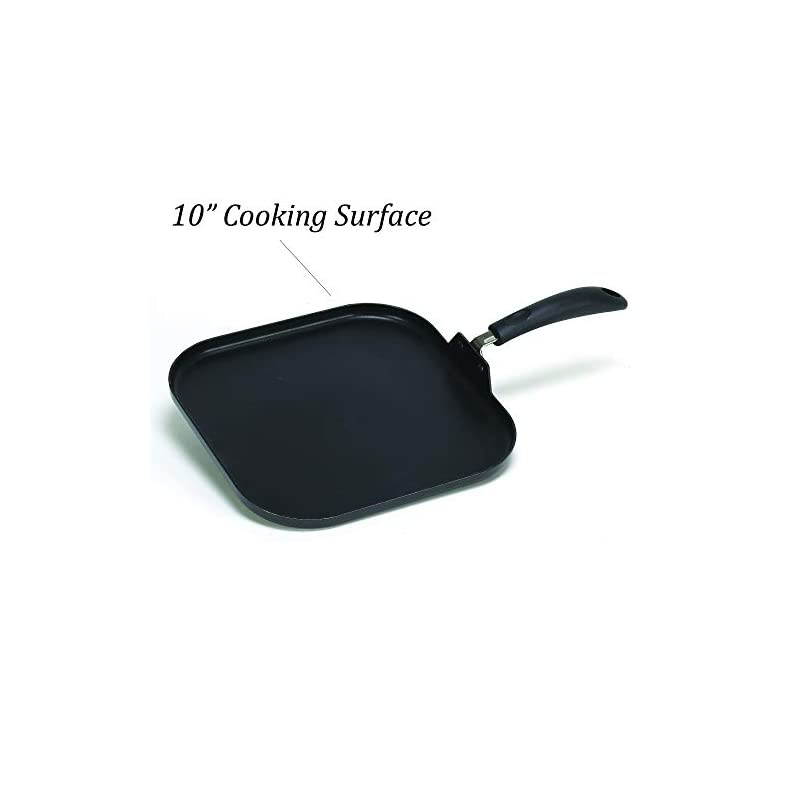 USA 10.5" Nonstick Premier Square Griddle Pan with Handle