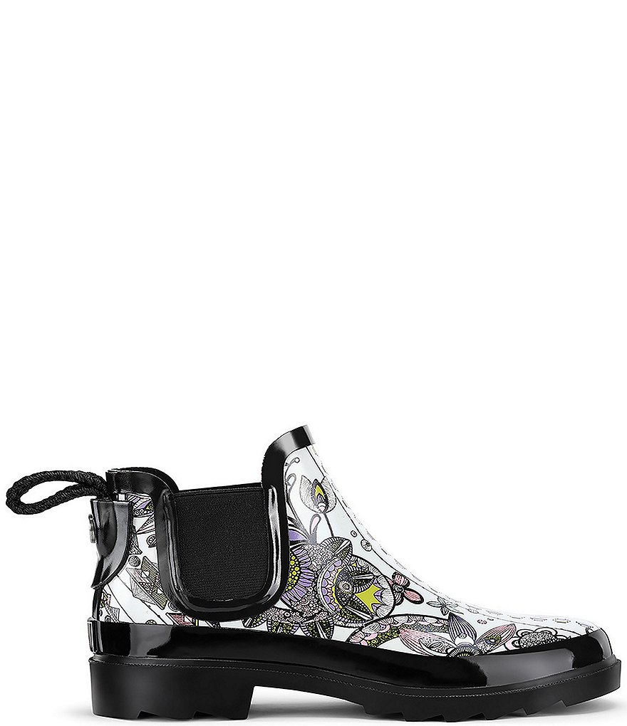 Sakroots Rhyme Printed Waterproof Chelsea Rain Booties