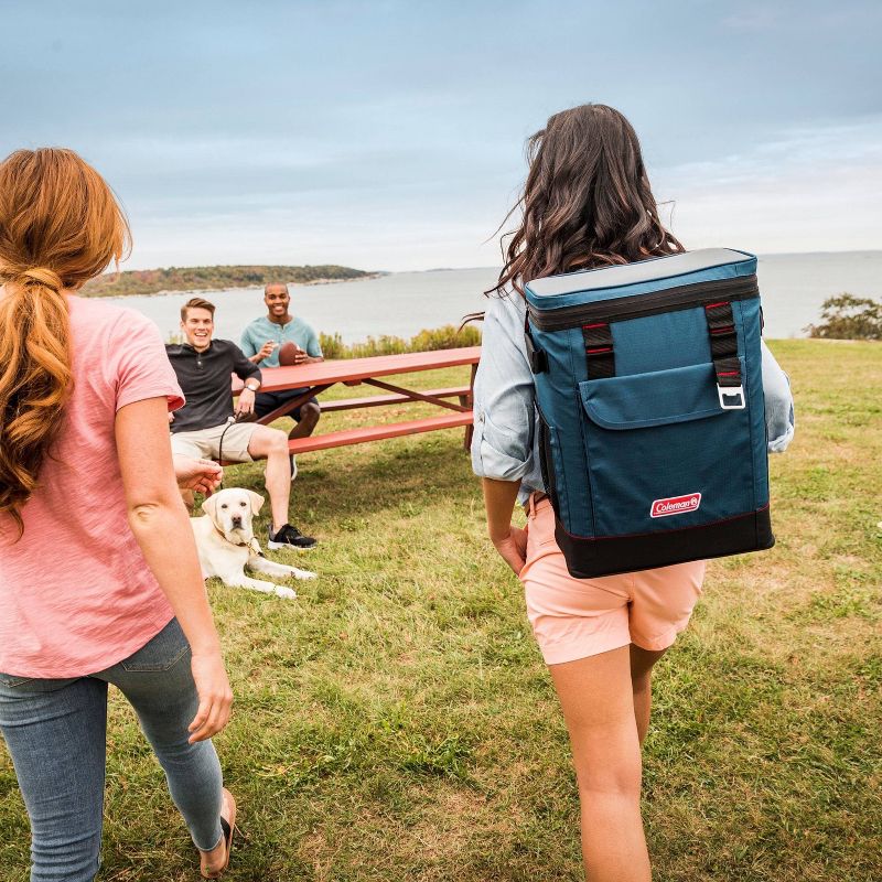 Coleman 17.5qt Soft Cooler Backpack - Space Blue
