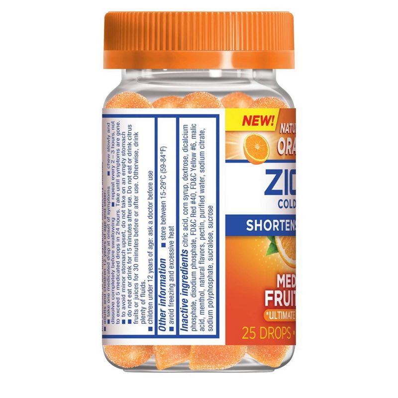 Zicam Medicated Fruit Drops - Ultimate Orange - 25ct