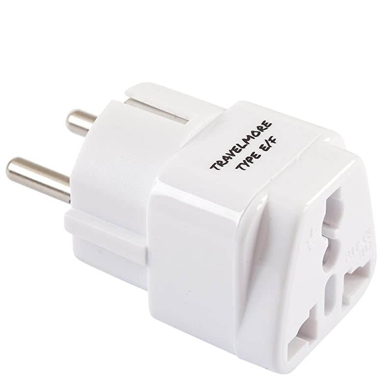 Pack European Travel Adapter Plug for European Outlets Type C Type E Type F Europe Plug Adapter Works in France Spain Italy Germany Netherlands Belgium Poland Russia More