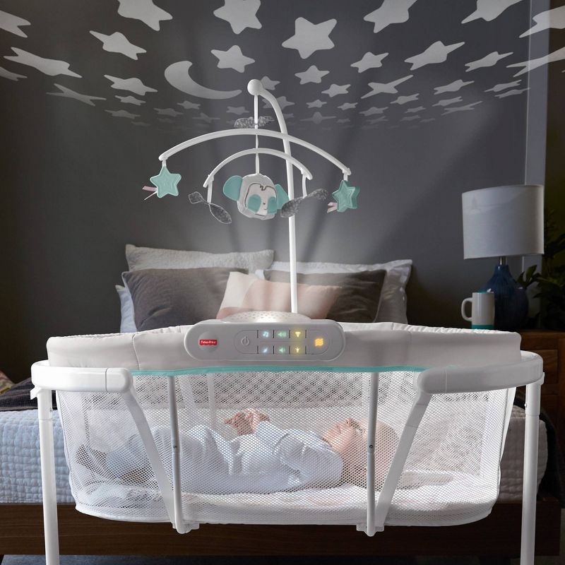 Simmons Kids' Silent Auto Gliding Deluxe Bassinet - Embossed Paisley