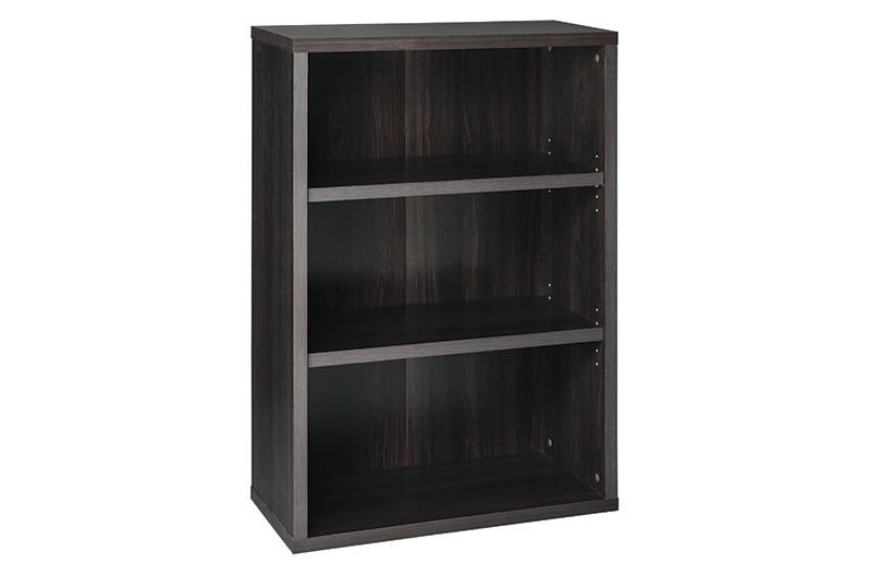 44.28" 3 Shelf Bookshelf Black/Walnut - ClosetMaid