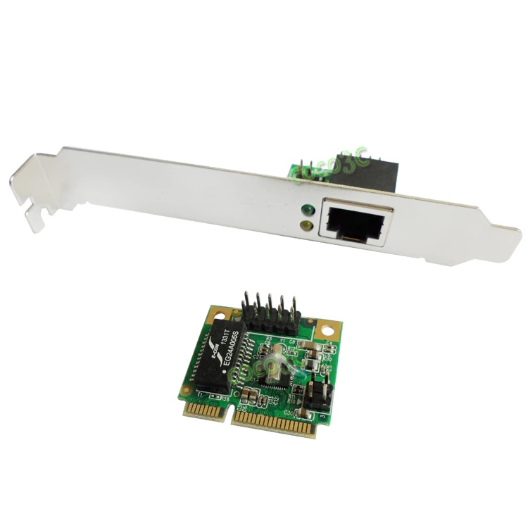 mini PCIe Gigabit Ethernet Network Card For Mini ITX mini PCI-e to RJ45 Port adapter 10/100/1000 Base-T Network LAN Controller