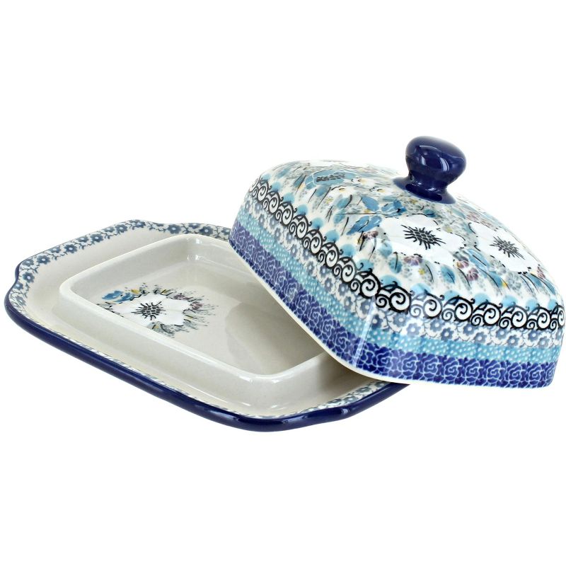 3R Studios Pressed Glass Butter Dish