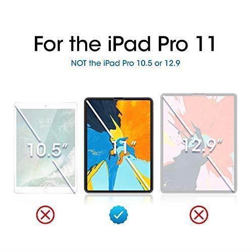 amFilm Glass Screen Protector for iPad Pro 11 inch (2 Pack), Tempered Glass, Ultra Sensitive, Face ID and Apple Pencil Compatible