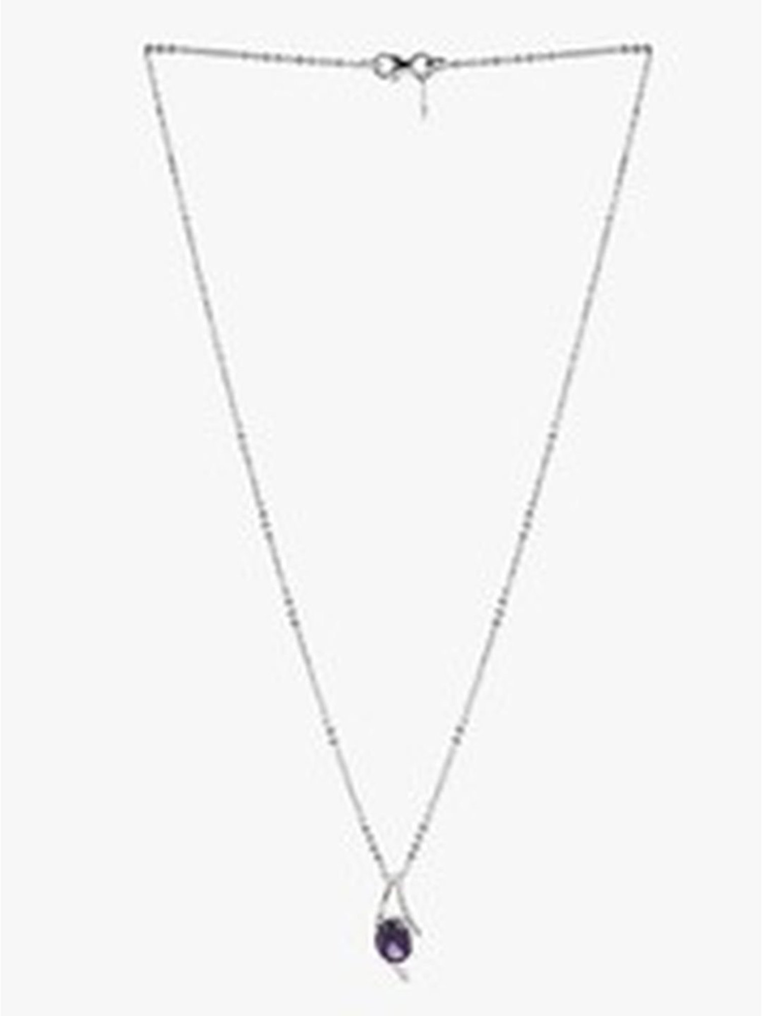 March by FableStreet 92.5 Sterling Silver Statement Amethyst Pendant for Women