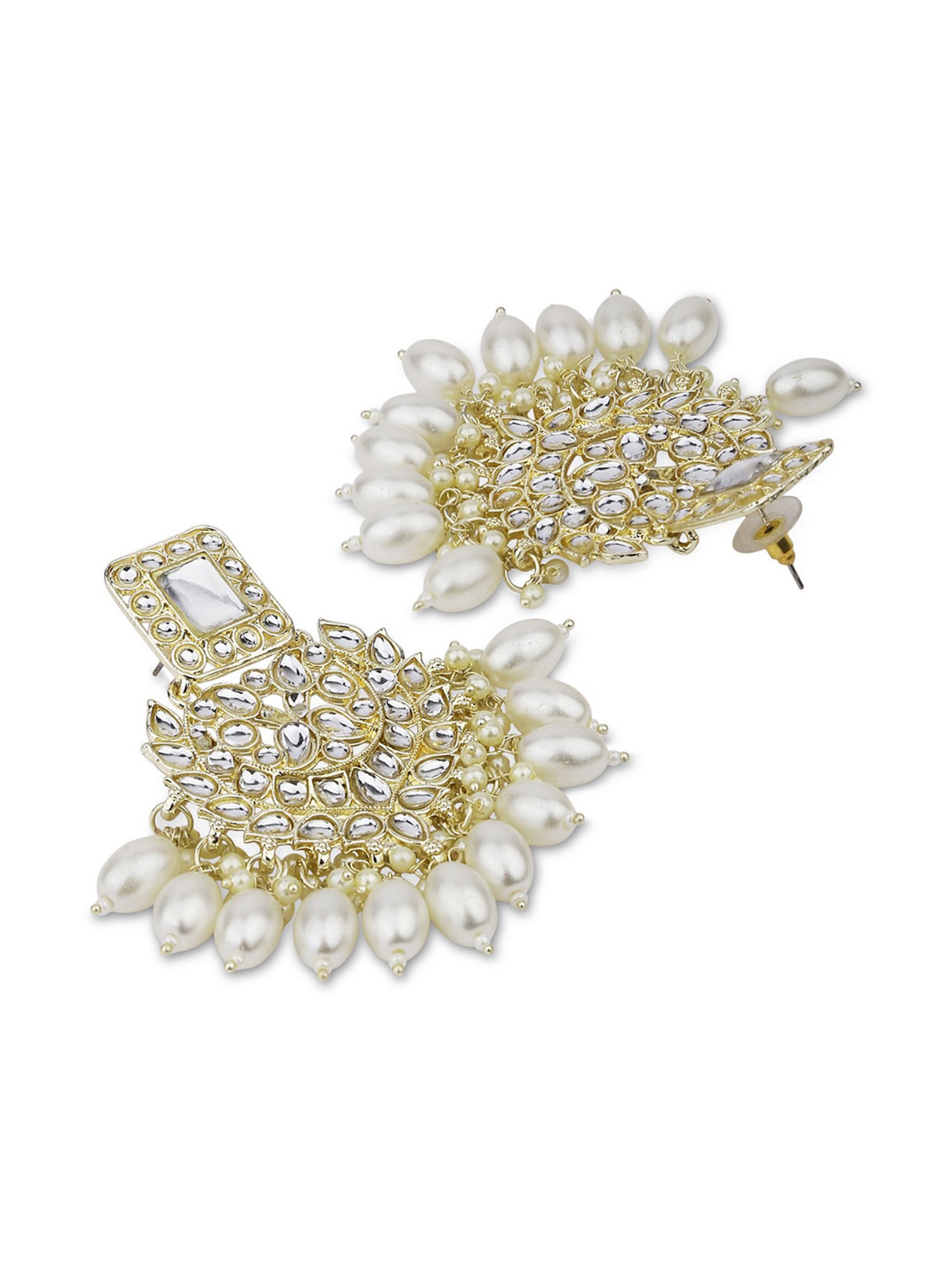 Fida Pearl White Dangler Earrings