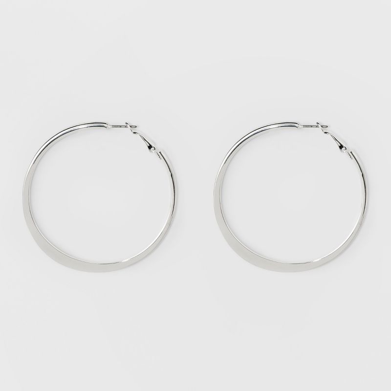 Worn Multi Plated Hammered Rectangle Statement Earrings - A New Day™ Gold