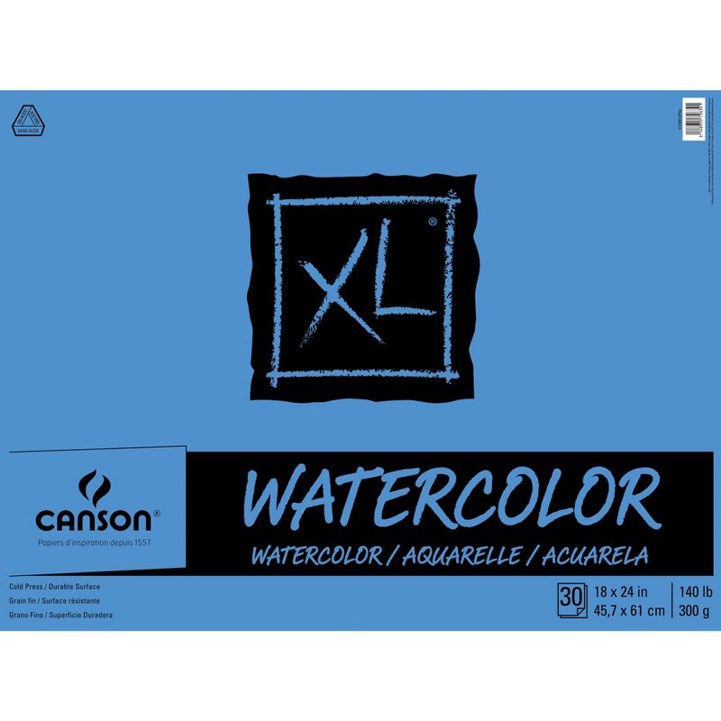 Canson XL Watercolor Paper Pad 18"X24"-30 Sheets