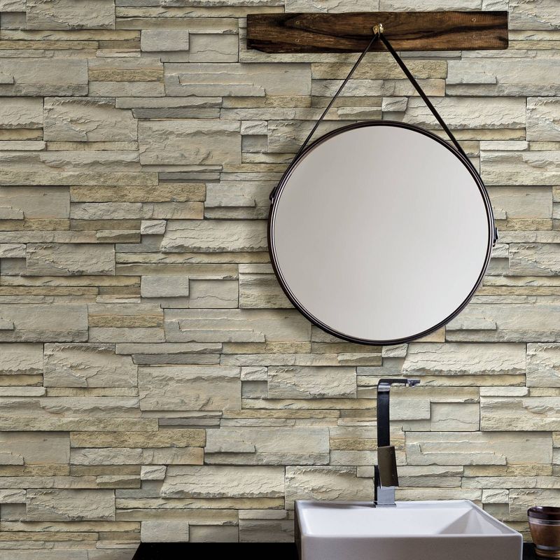 NuWallpaper Brewster Slate Peel & Stick Wallpaper