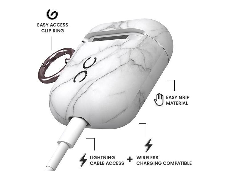Case-Mate Lumee AirPods Case - White Marble