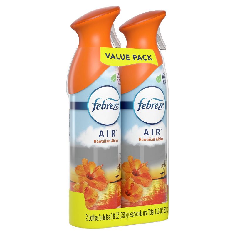 Febreze Odor-Eliminating Air Freshener - Hawaiian Aloha - 2pk/17.6 fl oz