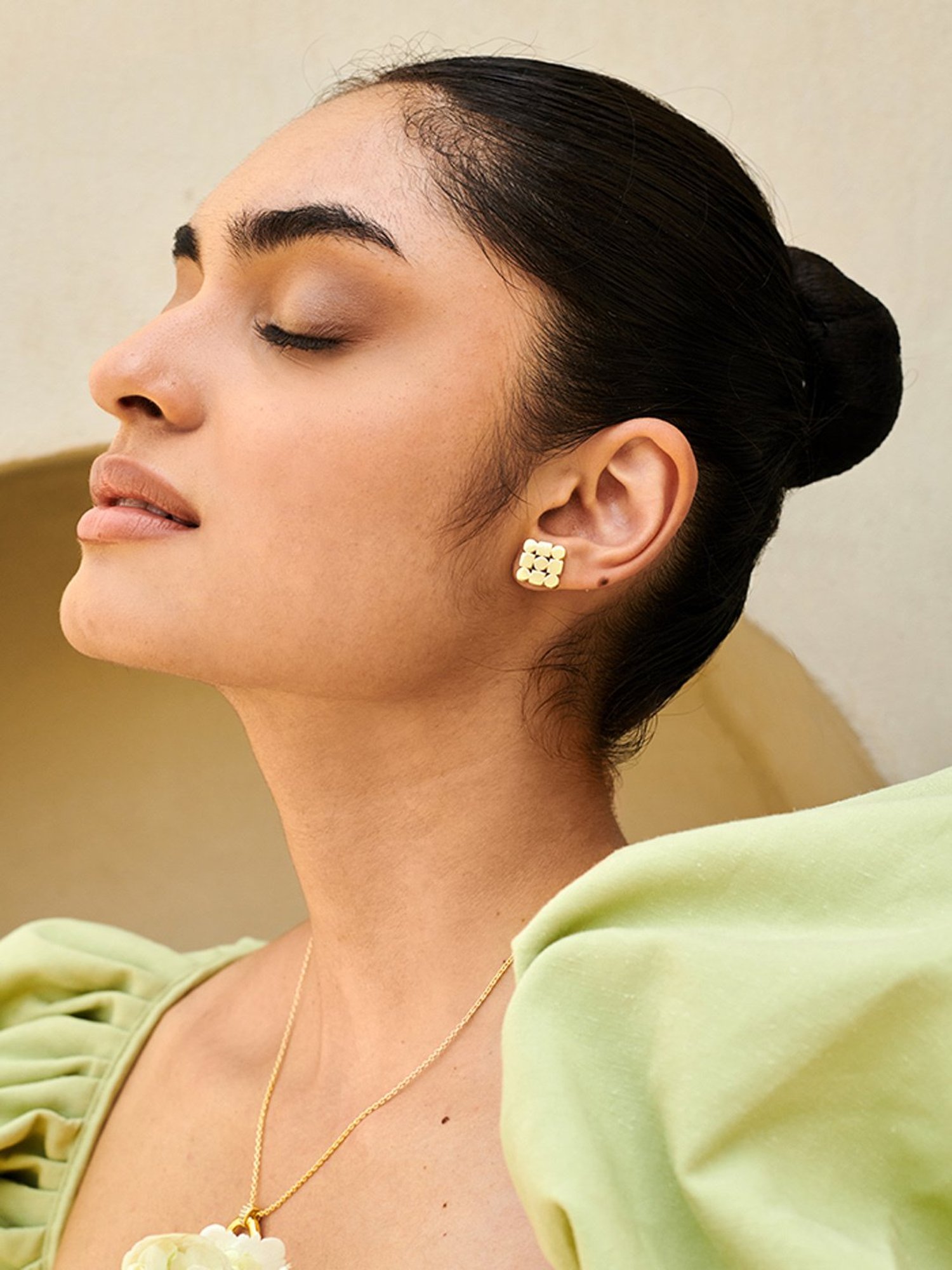 Perfectly Average Circle Square Studs