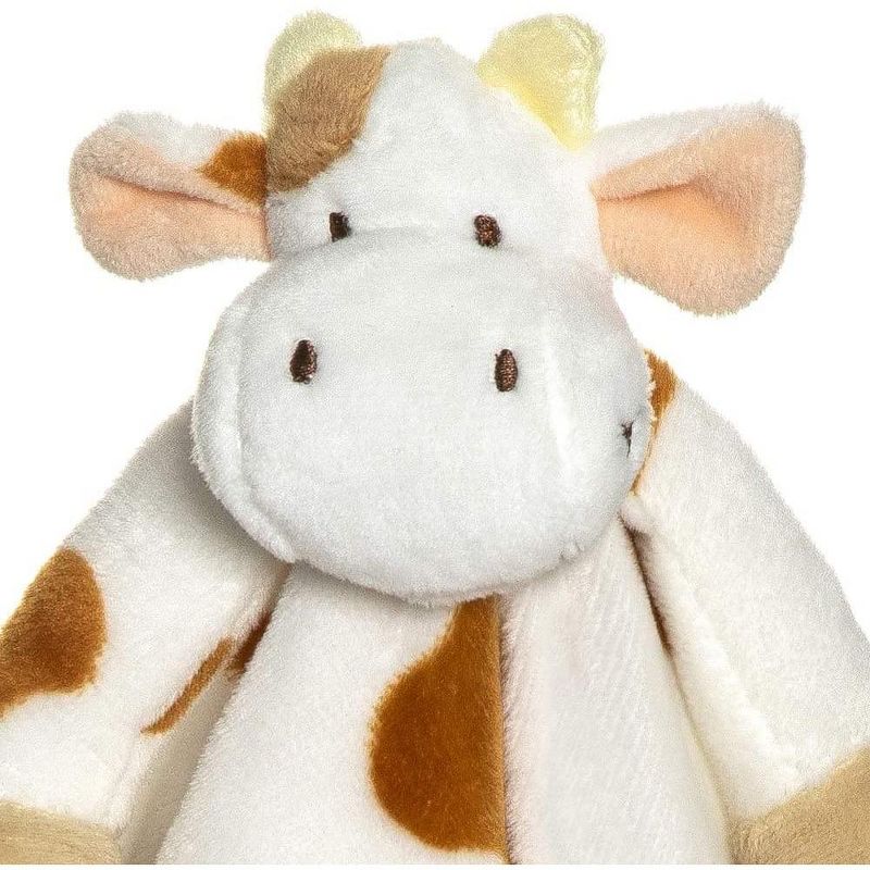 TriAction Toys Teddykompaniet Diinglisar Collection 11 Inch Plush Animal Blanket | Cow