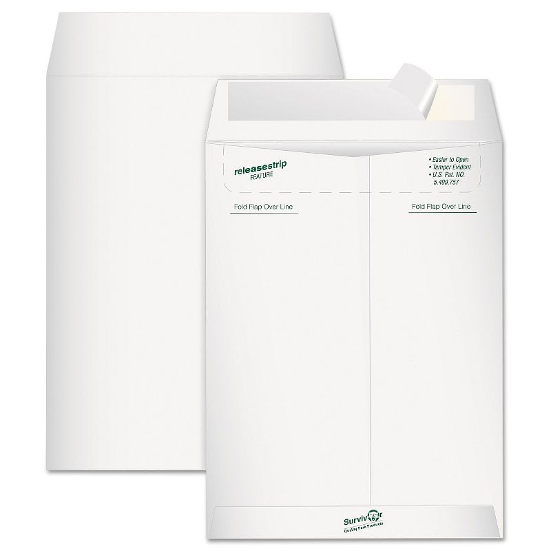 Survivor Tyvek Mailer Side Seam 10 x 13 White 12/Pack R1519