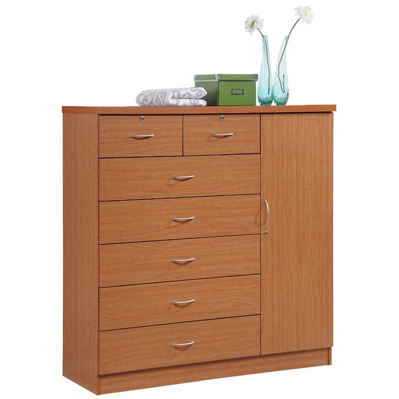 7 Drawer Chest  in Cherry - Hodedah