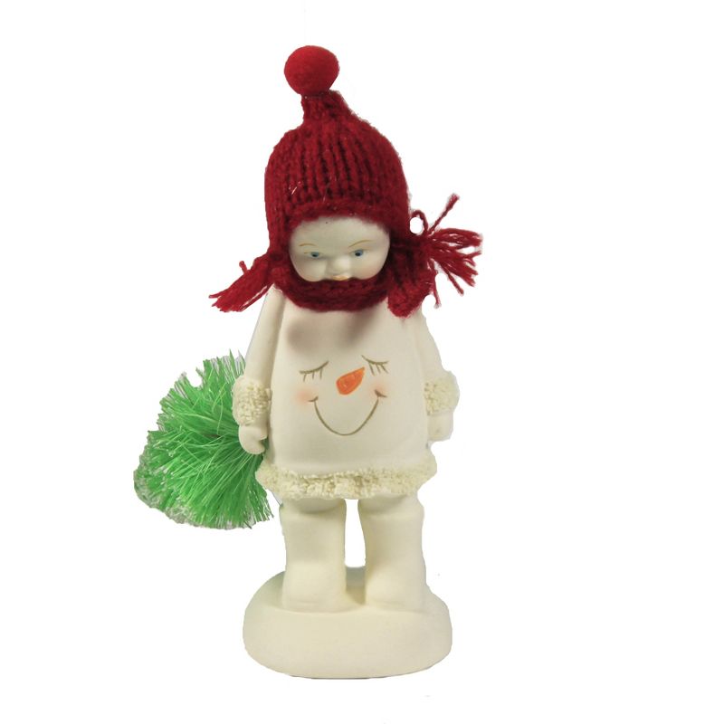 Dept 56 Snowbabies 5.75" Wear A Smile Smiley Face Christmas Tree  -  Decorative Figurines