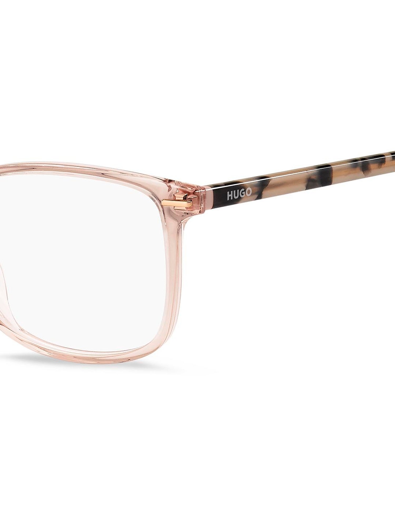 HUGO Pink Square Eye Frames for Women