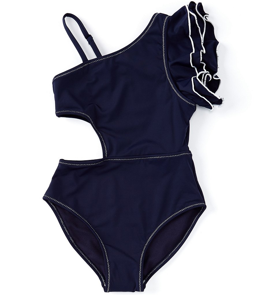 Splendid Big Girls 7-14 Stripe Romper Swimsuit Coverup