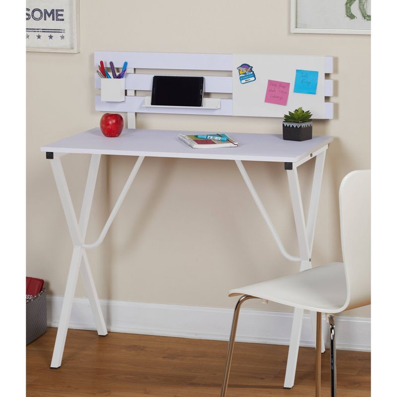 Corey Metal Writing Desk White - Buylateral