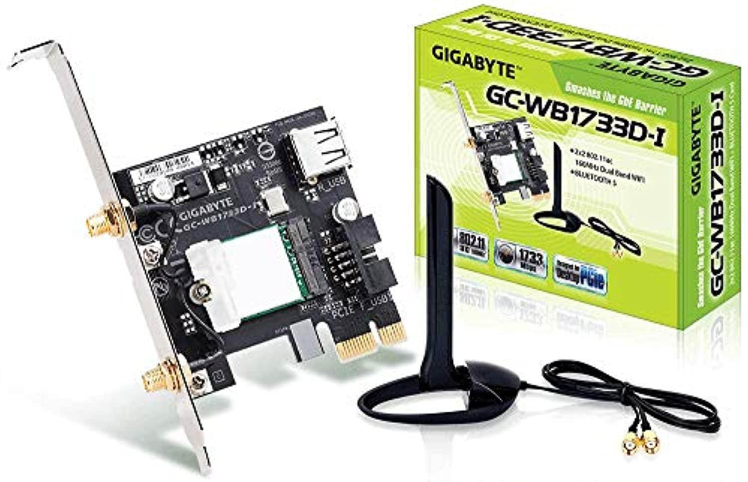 gigabyte gc-wb1733d-i (bluetooth 5/wireless ac 9260/160mhz dual band wifi/expansion card)
