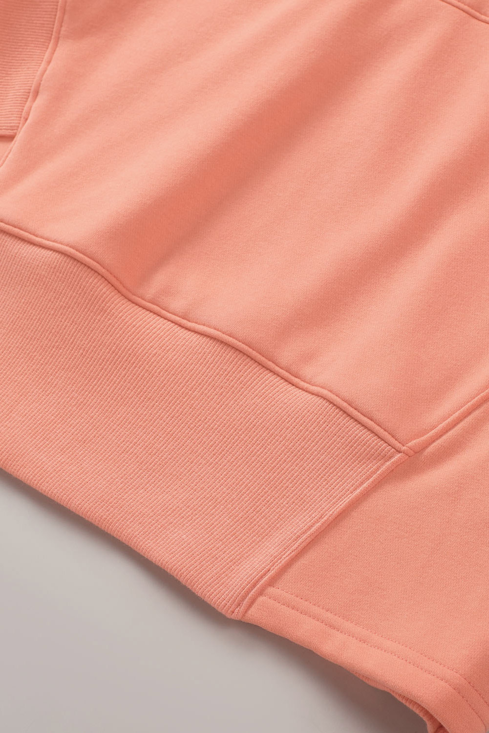 Pink Sequins Candy Cane Round Neck Sweatshirt