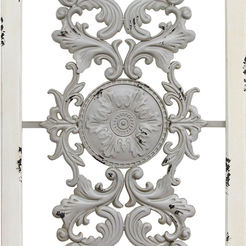 Grey Scroll Panel Wall Decor Gray - Stratton Home Décor