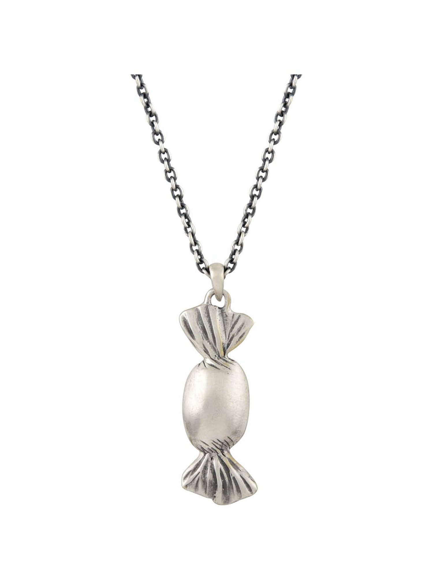 Tribe Amrapali Toffee Silver-Plated Masaba Pendant with Chain