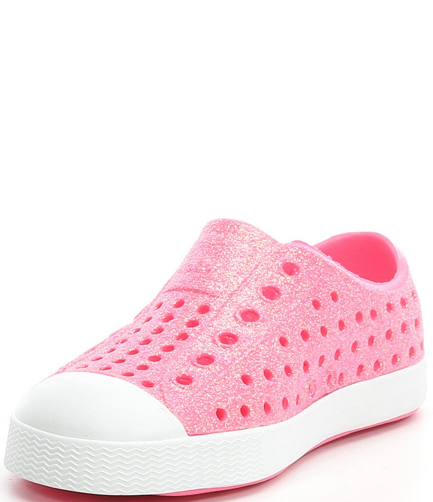 Native Girls' Jefferson Bling Glitter Slip-On Sneakers (Infant)