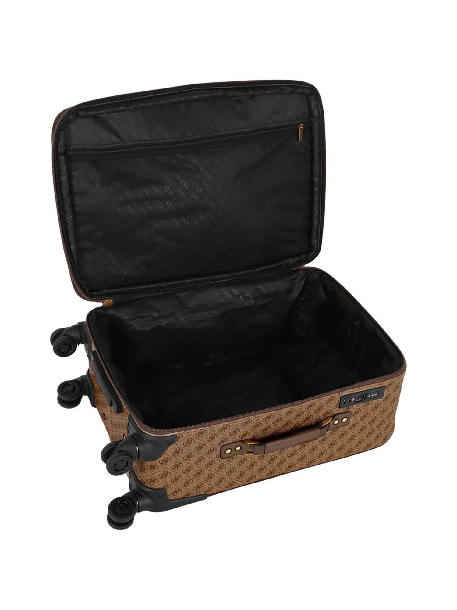 Guess Latte 8 wheels Large Soft Cabin Trolley Bag