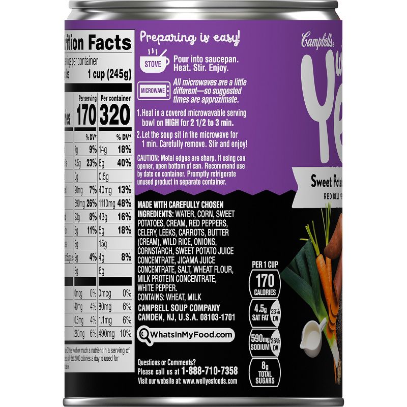 Campbell's Well Yes! Sweet Potato Corn Chowder 16.3oz