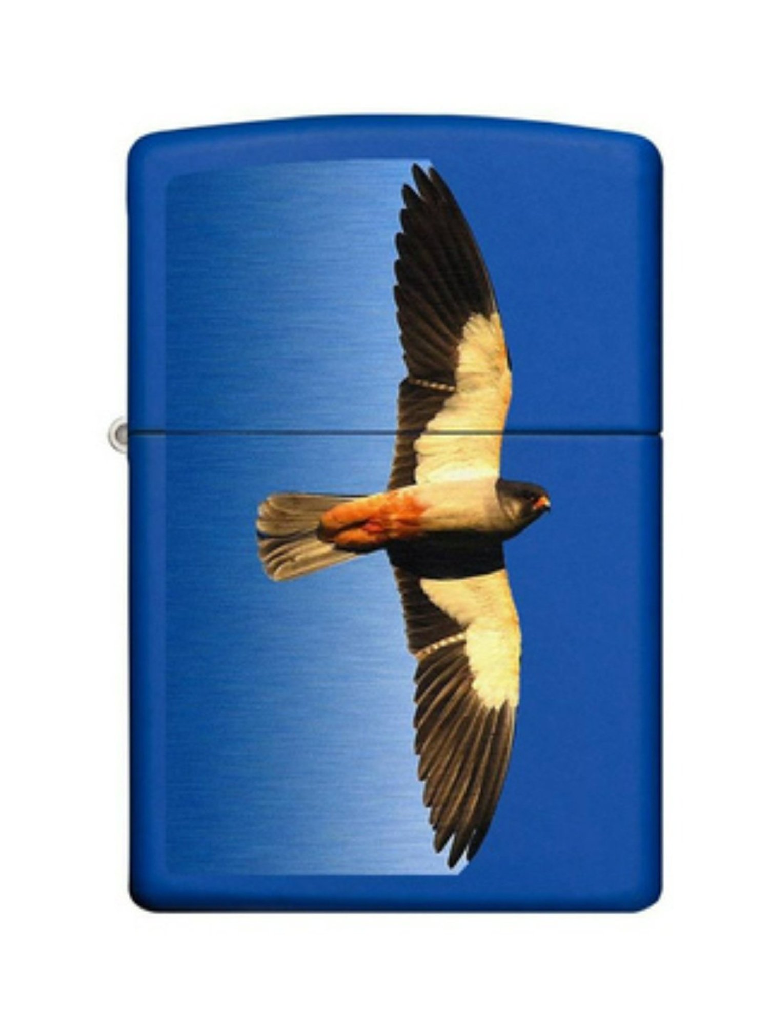 Zippo Blue Soaring Falcon Design Royal Brass Pocket Lighter